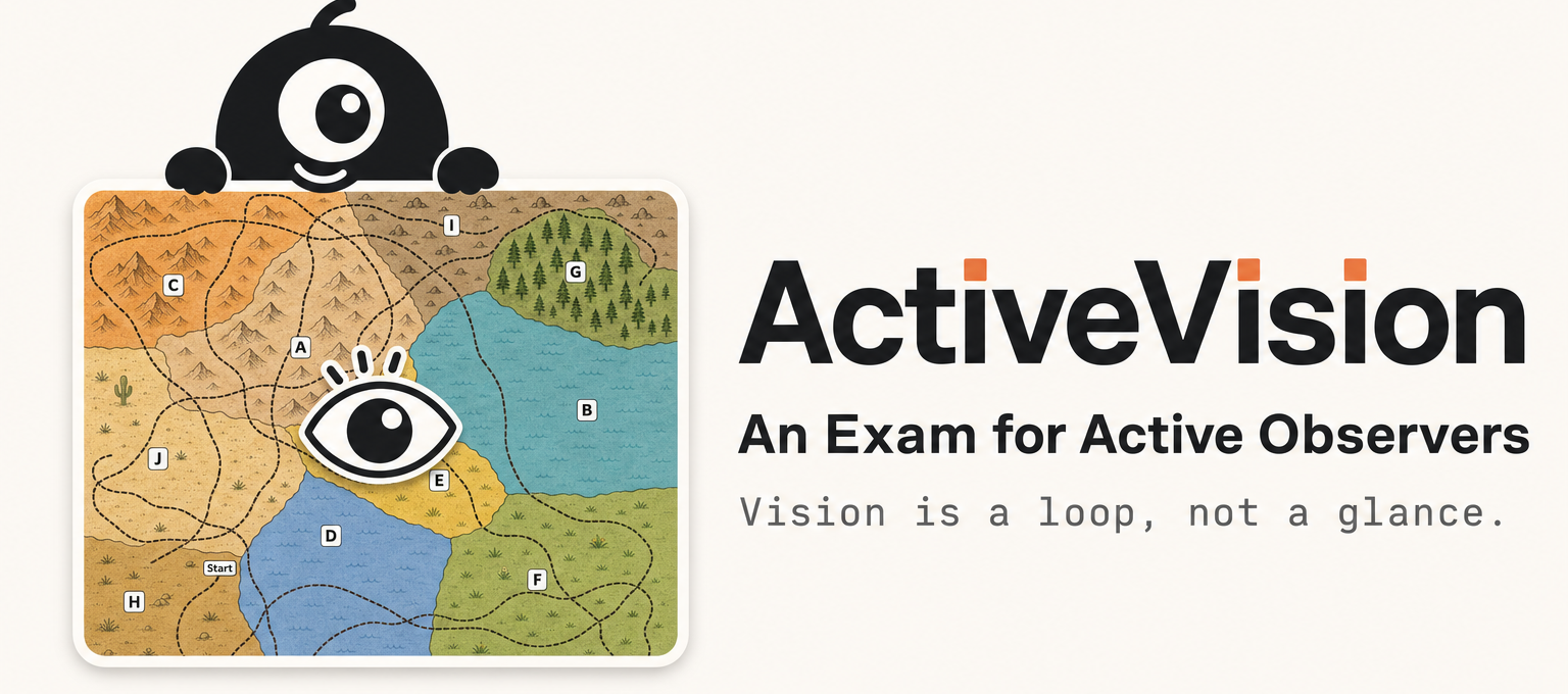 ActiveVision — An Exam for Active Observers. Vision is a loop, not a glance.